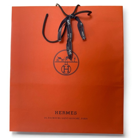 💞Authentic💞Hermes Large Empty Shopping Bag - Picture 1 of 8
